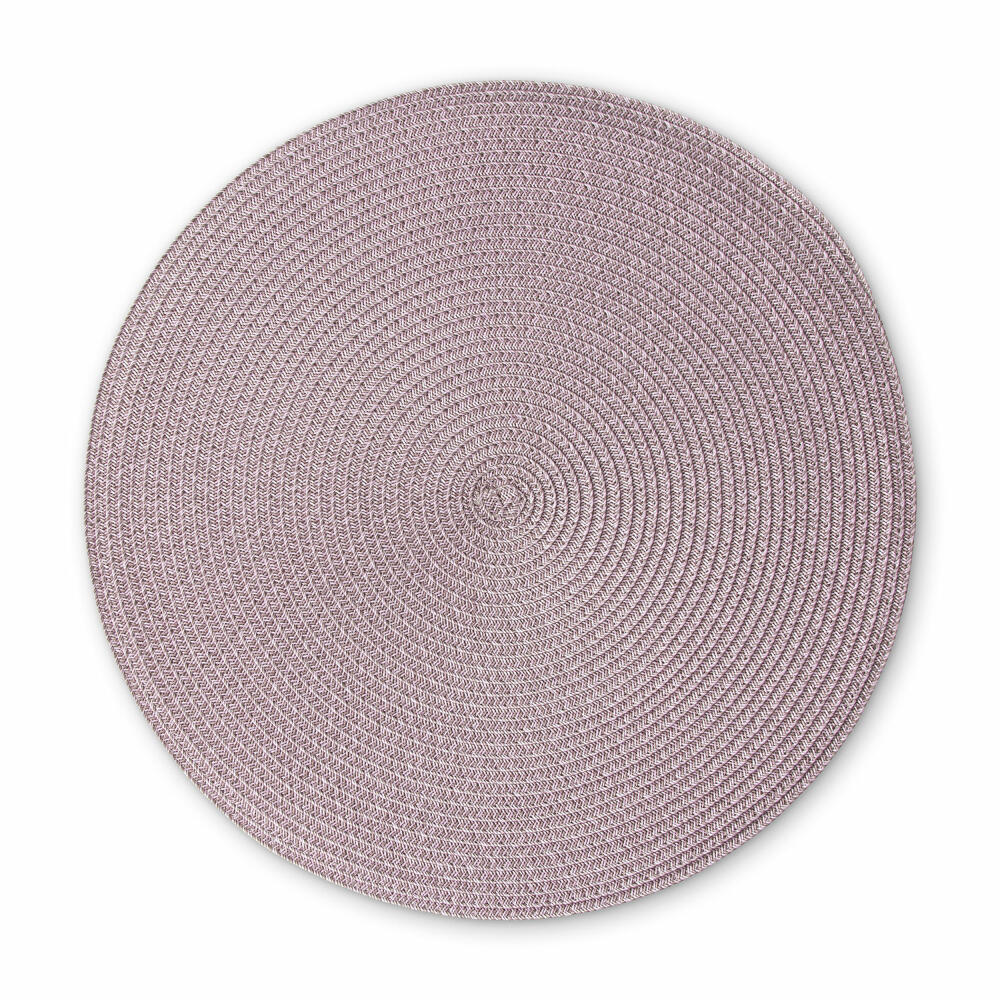Continenta Round Placemat, Placemat, Placemat, Placemat, Coaster, Plastic, Ø 38 cm, Rosé, 6623