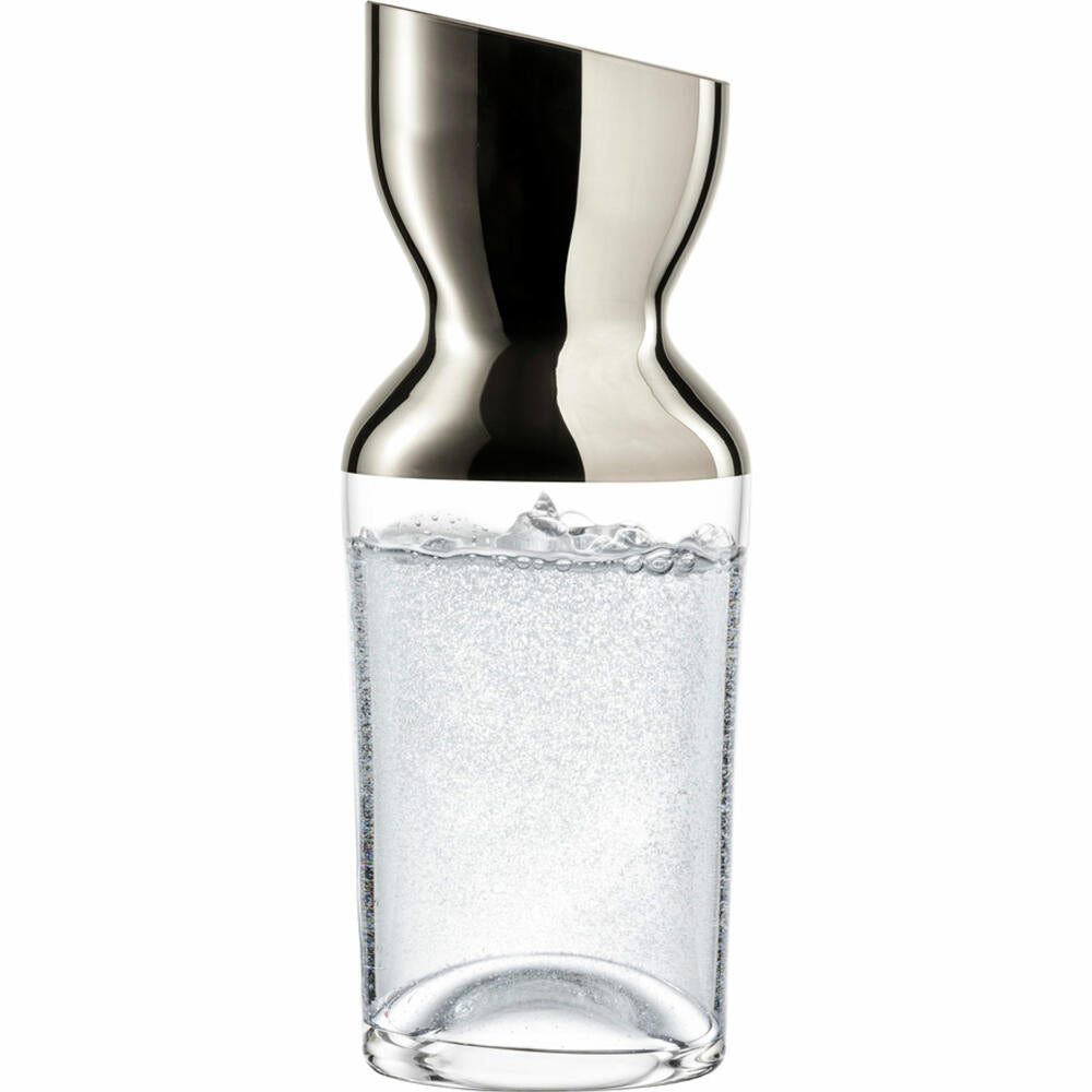 Eisch Karaffe No Drop, Wasserkaraffe, Weinkaraffe, Kristallglas, Platin, 1 L, 30184311
