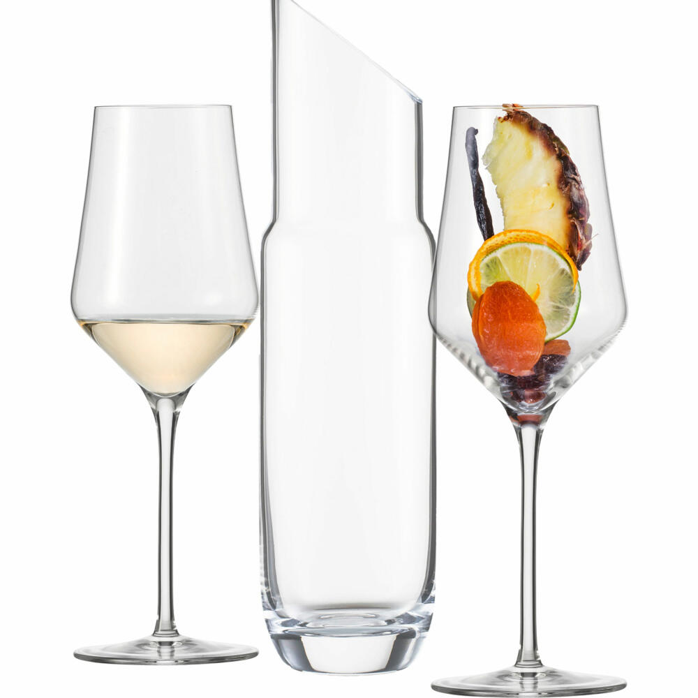 Eisch Geschenkset Sky Sensiplus, 3-tlg., Weißweinglas, Karaffe, Weinglas, Kristallglas, 25181099