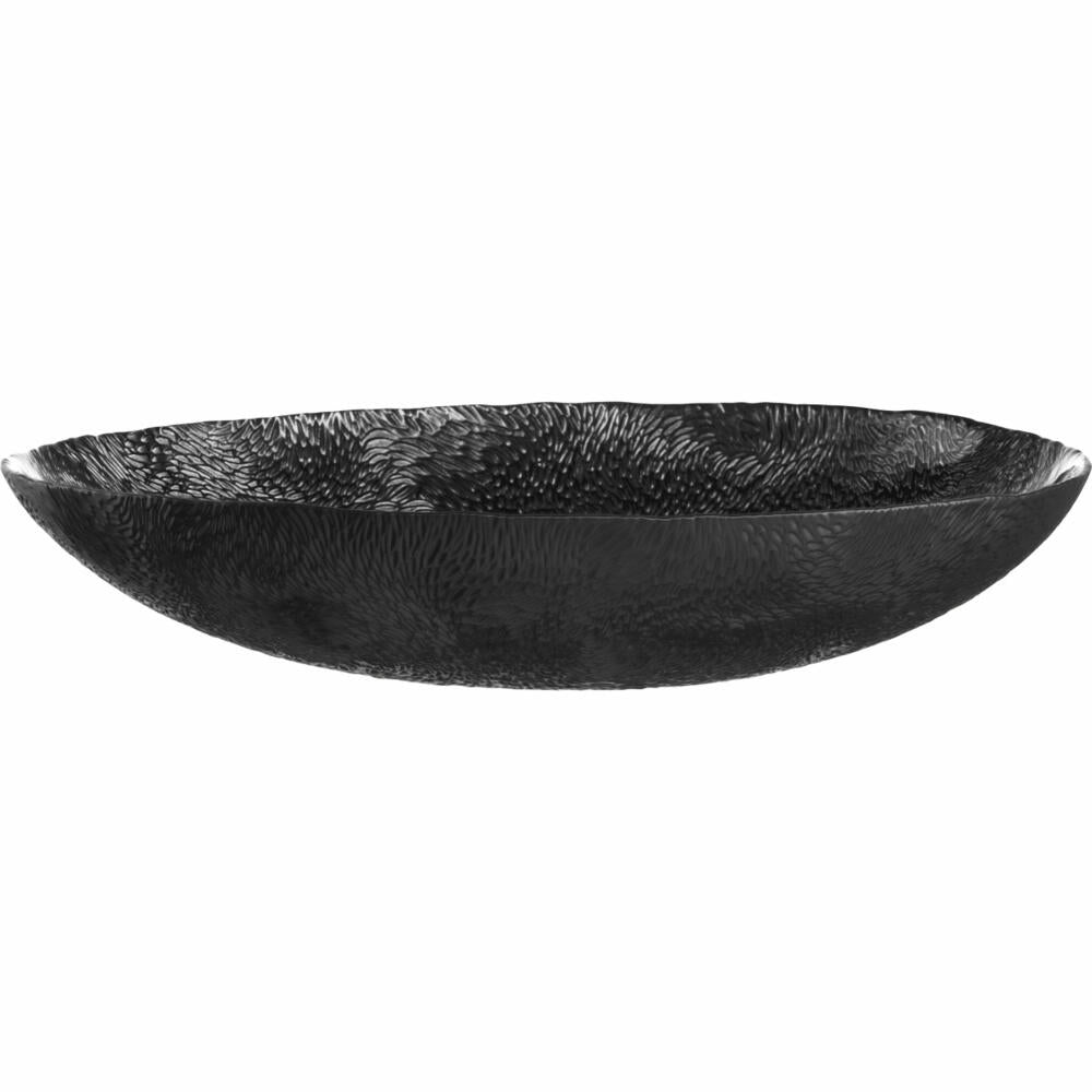 Eisch Schale Sen Black, Servierschale, Schüssel, Dekoschale, Glas, Schwarz, Ø 30 cm, 75131631