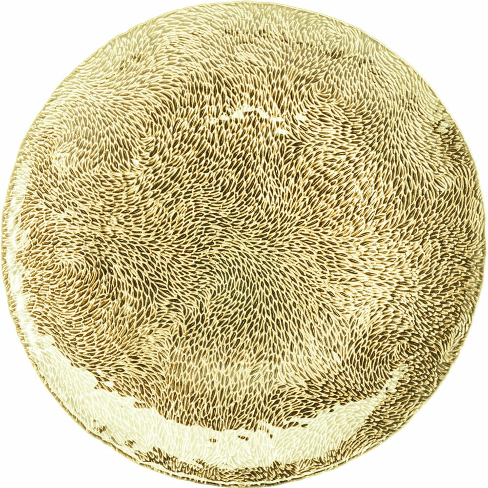 Eisch Teller Sen Silber, Speiseteller, Servierteller, Servierplatte, Glas, Silber, Ø 32 cm, 75131632