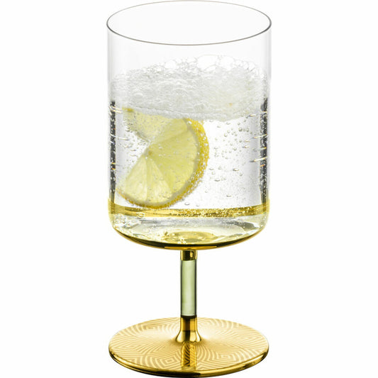 Eisch Wasser Cocktailgläser Adeline, 2er Set, Trinkglas, Wasserglas, Cocktailglas, Glas, Gold, 440 ml, 15691092