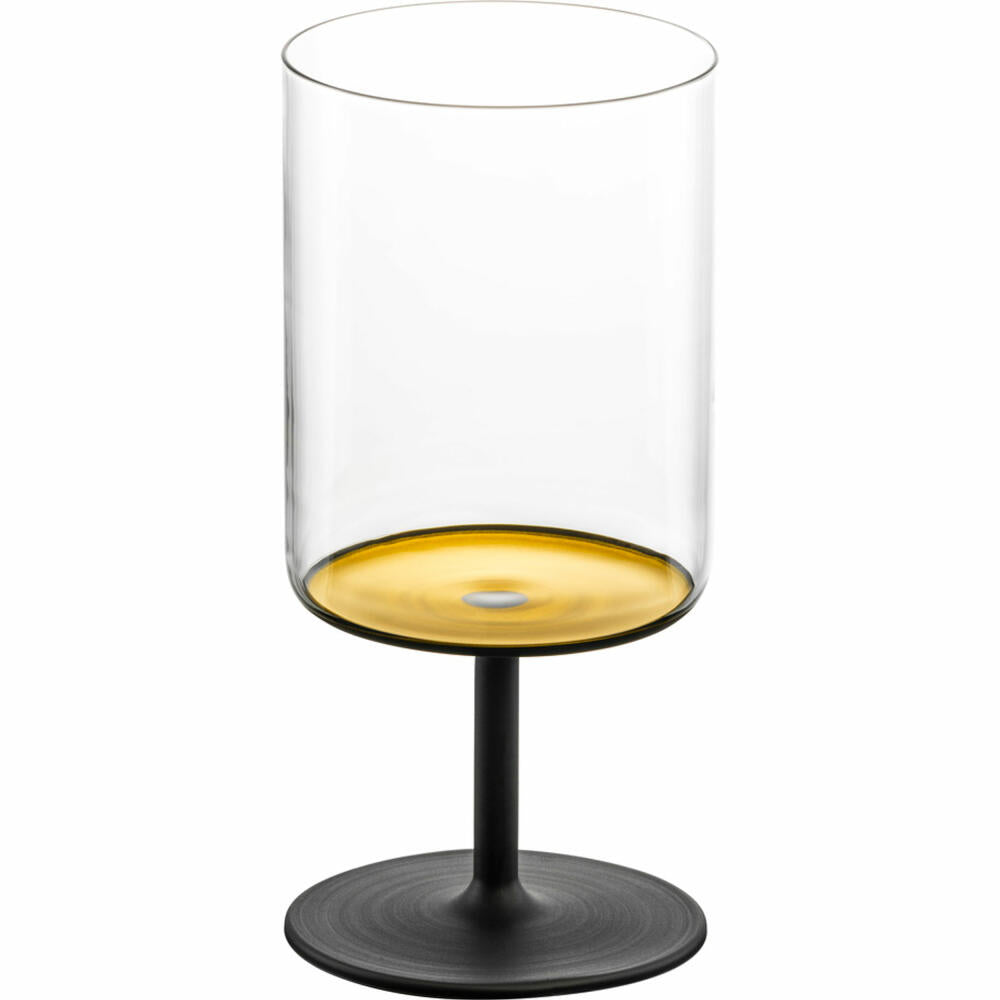 Eisch Cocktailgläser Secco Flavoured, 2er Set, Cocktailglas, Wasserglas, Trinkglas, Glas, Gold / Schwarz, 440 ml, 15693092