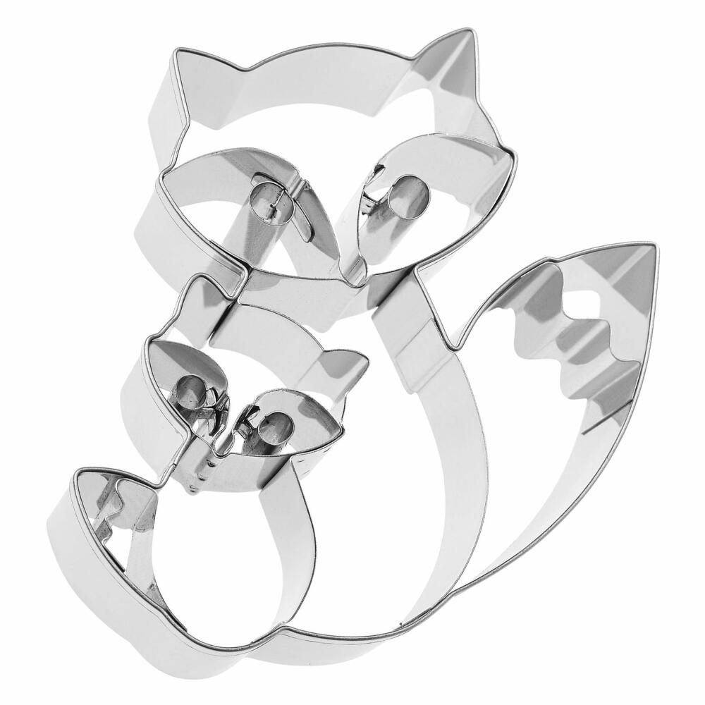Birkmann AES Fuchspaar Frieda & Filu, Ausstecher, Plätzchenform, Keks, Plätzchen, Edelstahl, 10 cm, 193598