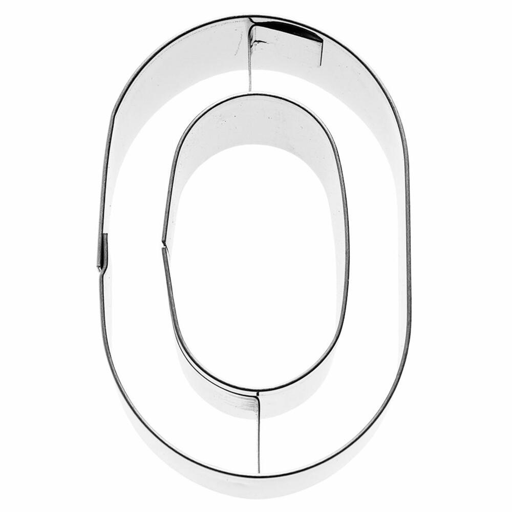 Birkmann Ausstechform Buchstabe O, Ausstecher, Plätzchenform, Keks, Plätzchen, Edelstahl, 6 cm, 196438