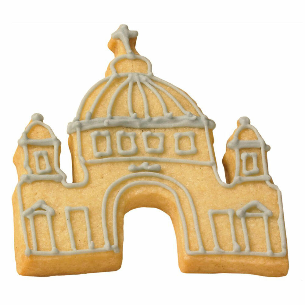 Birkmann Ausstechform Berliner Dom, Ausstecher, Plätzchenform, Keks, Plätzchen, Edelstahl, 9 cm, 193574