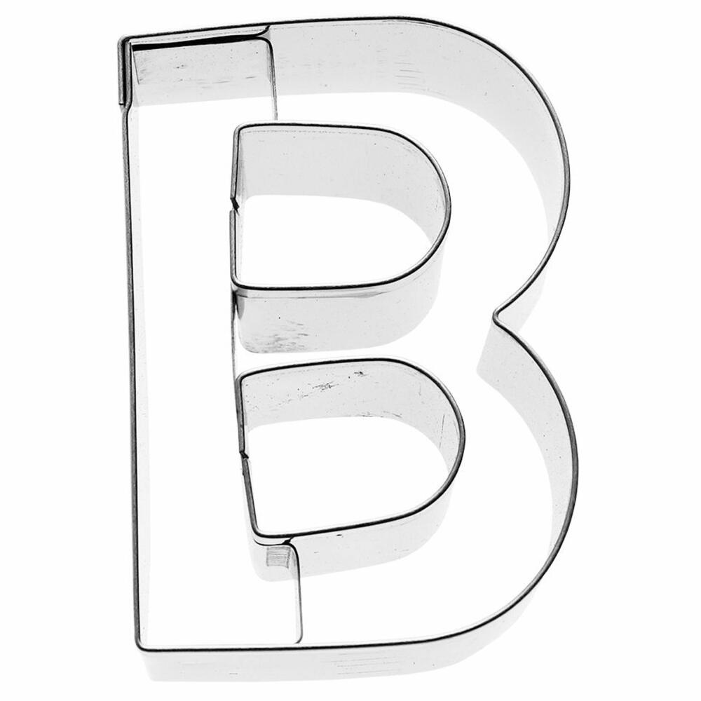Birkmann Ausstechform Buchstabe B, Ausstecher, Plätzchenform, Keks, Plätzchen, Edelstahl, 6 cm, 196308