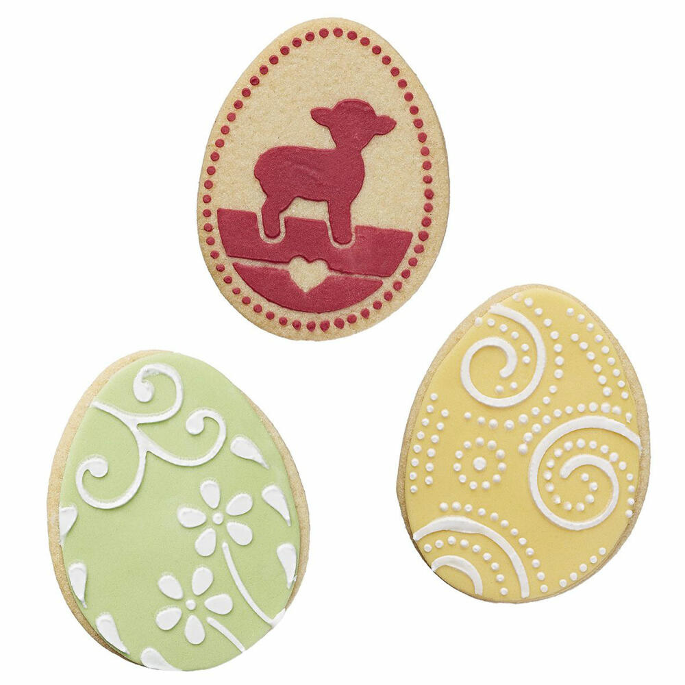 Birkmann Ausstechform Ei, Ausstecher, Plätzchenform, Keks, Plätzchen, Edelstahl, 8 cm, 196834