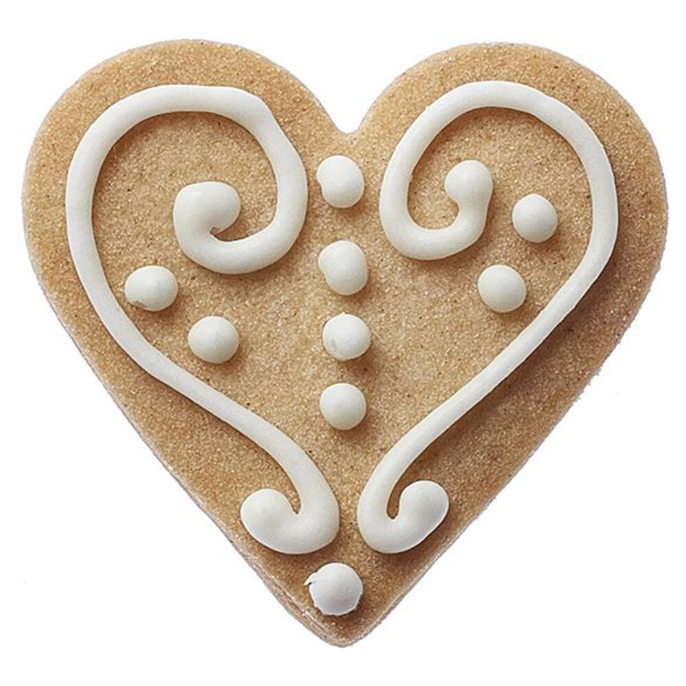 Birkmann heart cookie cutter, 3-piece, cookie cutter, cookie mold, biscuit, cookies, stainless steel, 2.5 / 3 / 4 cm, 196001