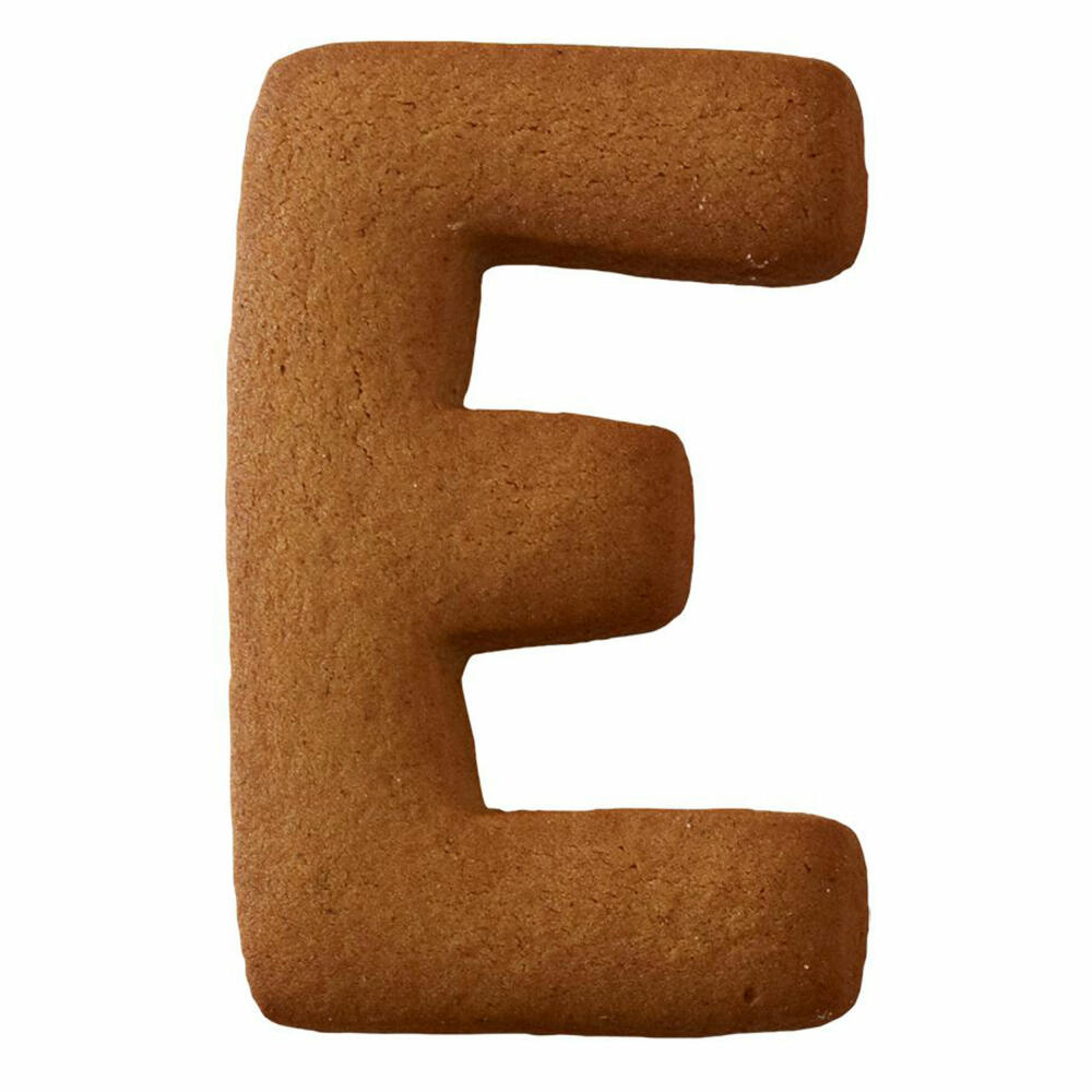 Birkmann cookie cutter letter E, cookie cutter, cookie mold, biscuit, cookies, stainless steel, 6 cm, 196339