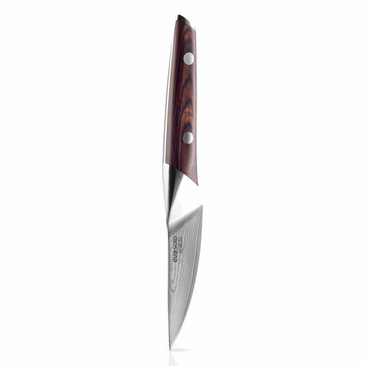 Eva Solo Nordic kitchen Kräutermesser, Schneidmesser, Messer, Damaszener Stahl/Holz, Klingenlänge 9 cm, 515400