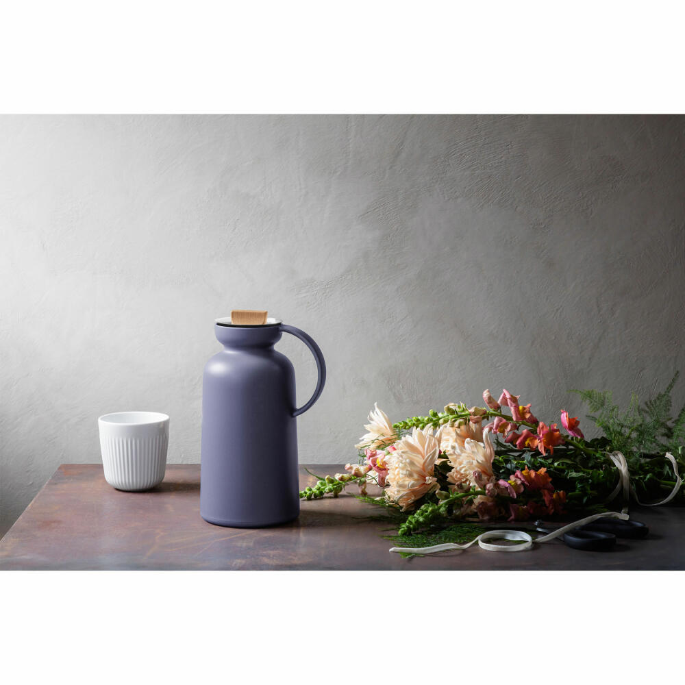 Eva Solo Silhouette Insulated Jug, Coffee Pot, Teapot, Thermos Jug, Jug, Violet Blue, 1 L, 502874