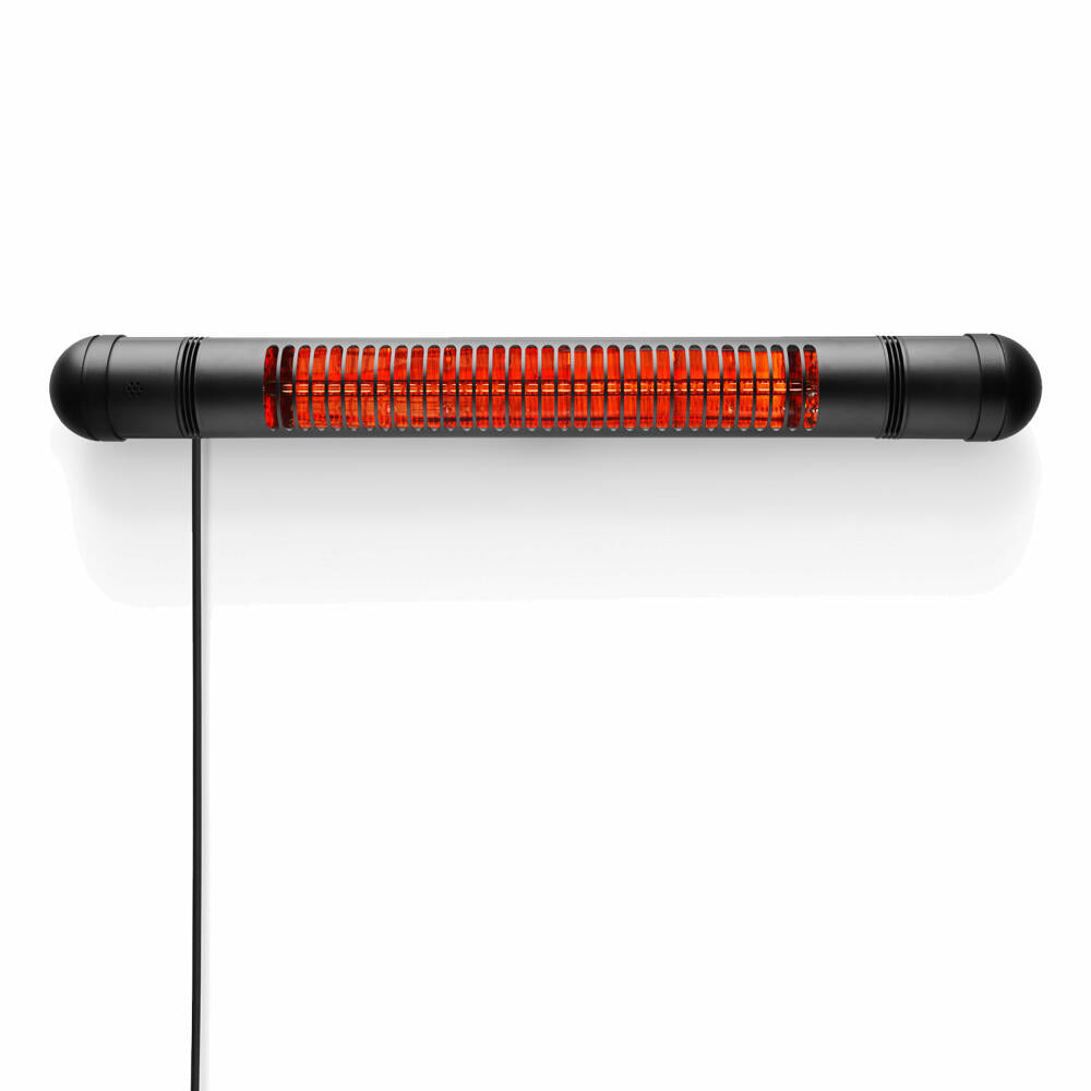 Eva Solo HeatUp wall patio heater, heat radiator, outdoor heater, aluminum, black, L 88 cm, 571139