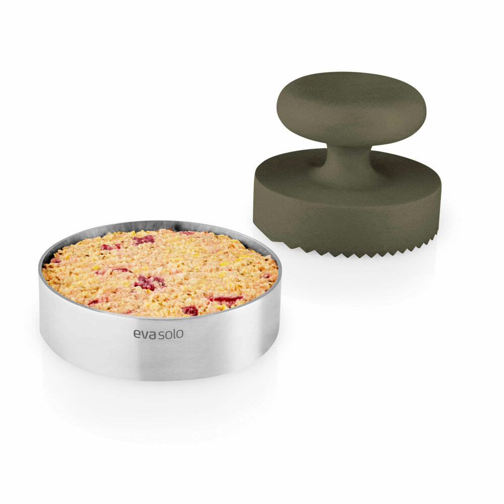 Eva Solo Patty-Presse Green Tool, Burgerpresse, Hamburger Presse, Edelstahl, Kunststoff, Grün, D 9.1 cm, 531501