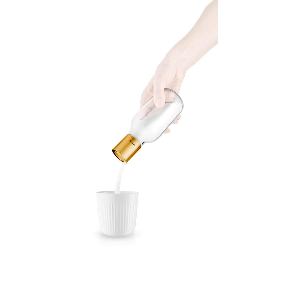 Eva Solo sugar dispenser, borosilicate glass, PVD-coated stainless steel, silicone, brass, 350 ml, 567689