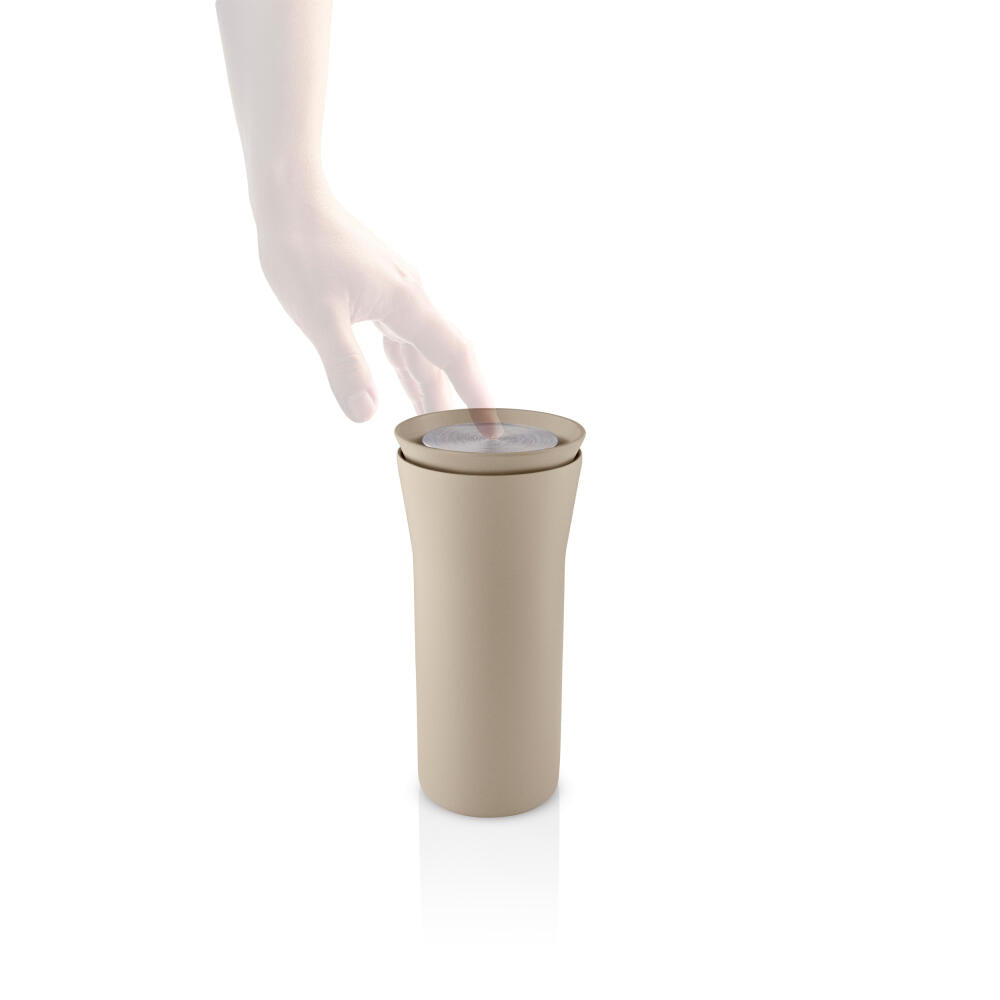 Eva Solo City To Go Cup, 90% recycled stainless steel, plastic, Pearl Beige, 0.35 L, 567036