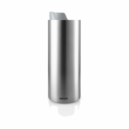 Eva Solo Urban To Go Cup Recycled, Isolierbecher, Edelstahl, Kunststoff, Marble Grey, 350 ml, 567101