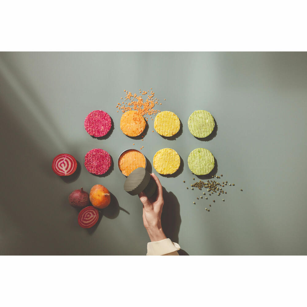 Eva Solo Patty-Presse Green Tool, Burgerpresse, Hamburger Presse, Edelstahl, Kunststoff, Grün, D 9.1 cm, 531501