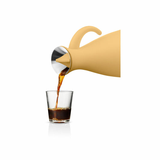 Eva Solo Isolierkanne Golden Sand, Kaffeekanne, Thermokanne, Teekanne, Edelstahl / Glas / Kunststoff, 1 L, 502849