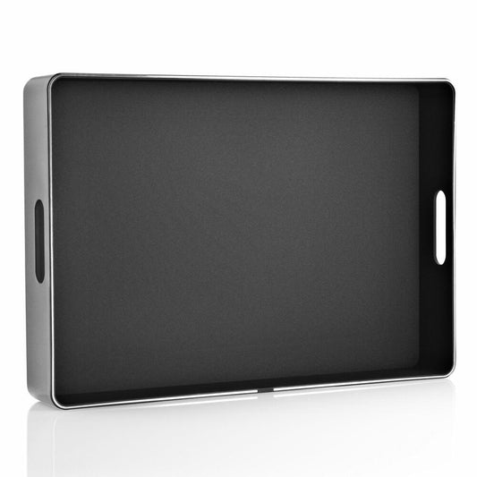 Eva Solo Serviertablett, Tablett, Frühstückstablett, Edelstahl/Kunstoff, Schwarz, 567623