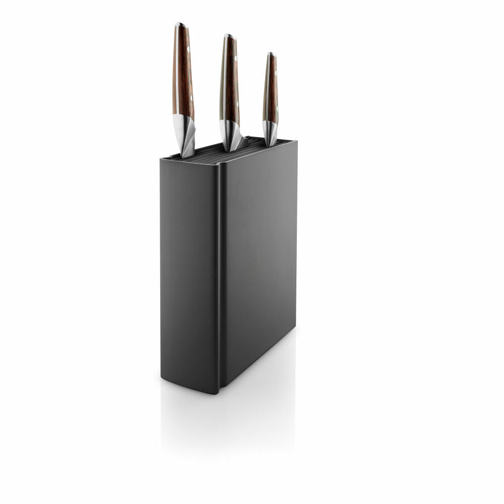 Eva Solo Lexicon knife block, knife block, knife storage, aluminum / plastic, black, 515298