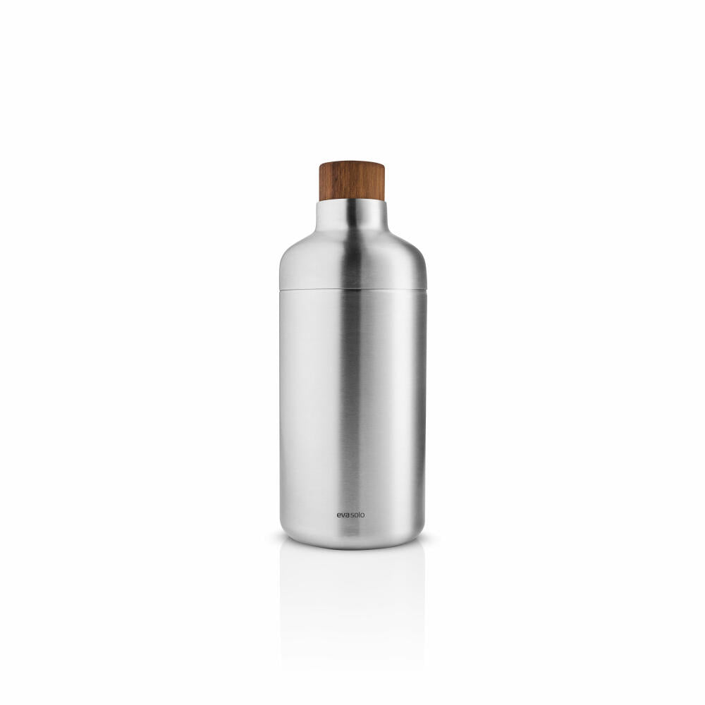 Eva Solo Cocktail-Shaker Liquid Lounge, Edelstahl, Holz, Brushed Steel, 0.69 L, 822016