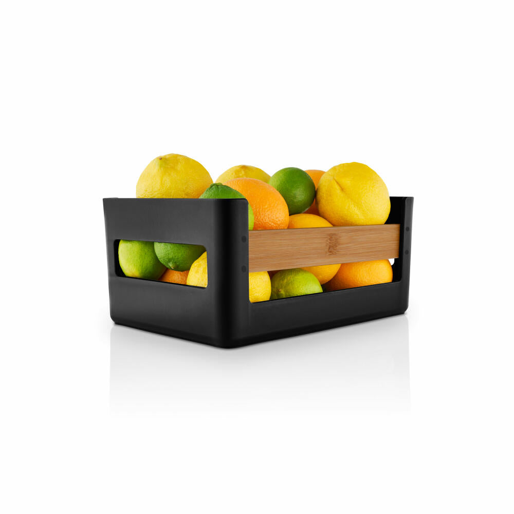 Eva Solo storage box Nordic Kitchen, bamboo, plastic, black, 26 x 18 cm, 520445