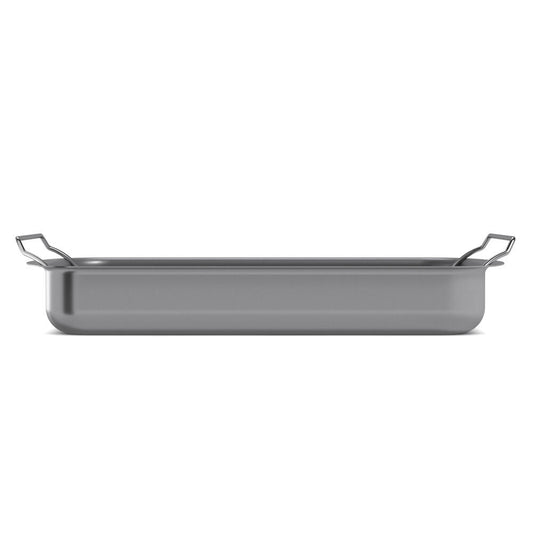 Eva Solo Roaster Professional with Rack, Aluminium, Stainless Steel, Ceramic Slip-Let Non-Stick Coating, Grey, 35 x 25 cm, 202036