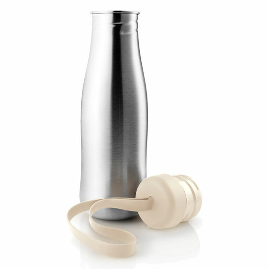 Eva Solo Active drinking bottle, stainless steel bottle, water bottle, bottle, stainless steel/silicone, birch, 700 ml, 505025