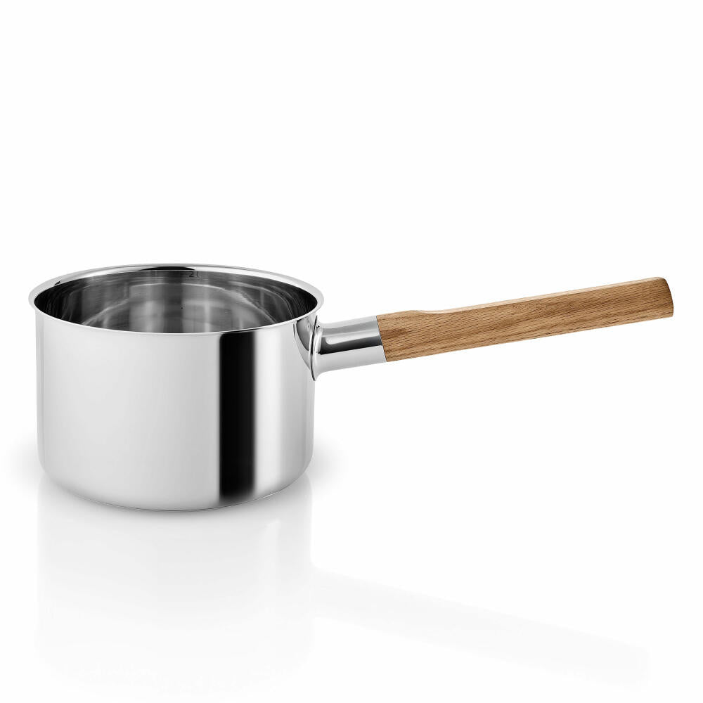 Eva Solo Nordic kitchen casserole, saucepan, saucepan, cooking pot, cookware, stainless steel, oak, 2 L, 281220