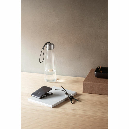 Eva Solo Glastrinkflasche Black, Flasche, Edelstahl, Kunststoff, Nylon, Schwarz, 500 ml, 575040