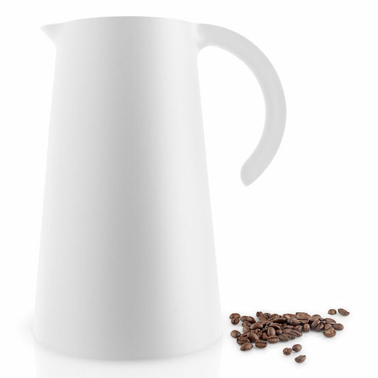 Eva Solo Rise Insulated Jug White, Jug, Insulated Jug, Plastic, with Glass Insert, White, 1 L, 502851