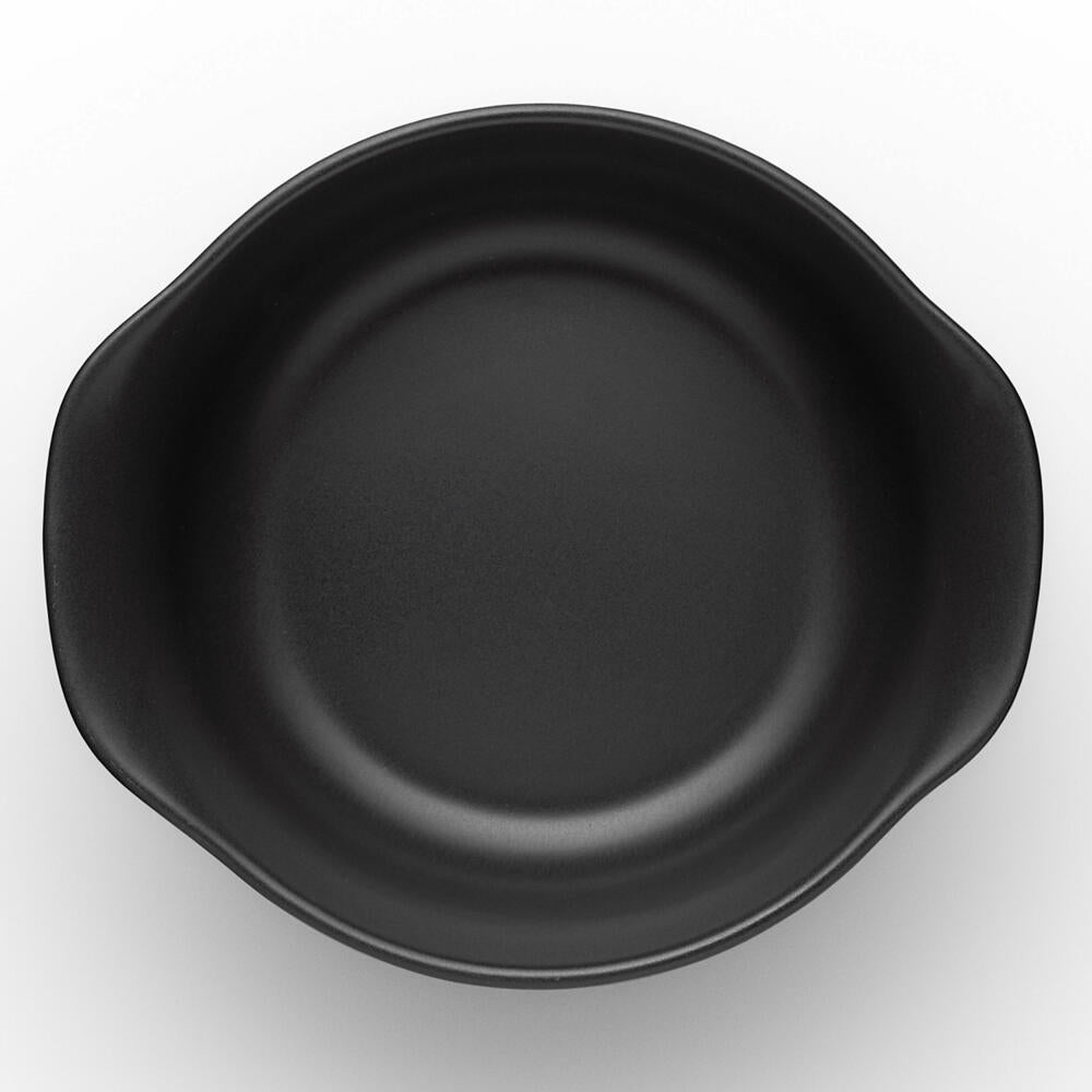 Eva Solo Nordic kitchen Schüssel, Schale, Servierschale, Salatschüssel, Feinsteinzeug, Schwarz, Ø 18.5 cm, 1.2 L, 502795