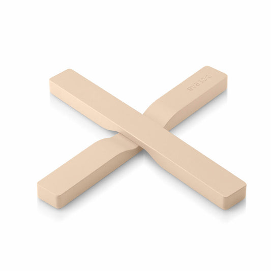 Eva Solo Magnetischer Untersetzer Soft Beige, 2-tlg., Topfuntersetzer, Topfablage, Nylon / Silikon, 19.5 cm, 530761