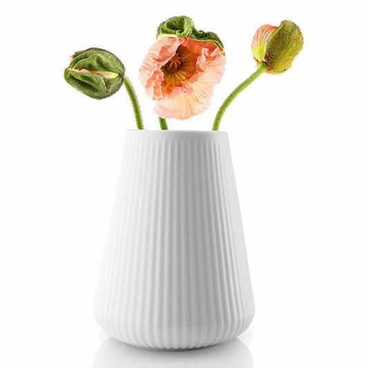 Eva Solo Legio Nova Vase, Tischvase, Dekovase, Blumenvase, Dekoration, Porzellan, Weiß, H 17 cm, 887313