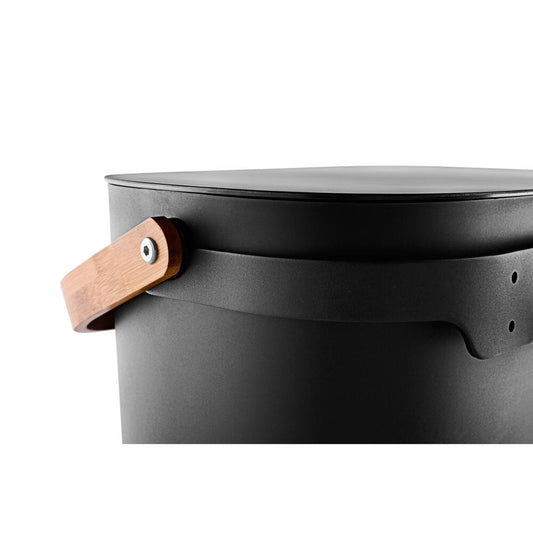 Eva Solo wall bracket Reflect for waste sorting bins 16 L + 33 L, bracket, holder for trash can, steel, black, 36 cm, 537776