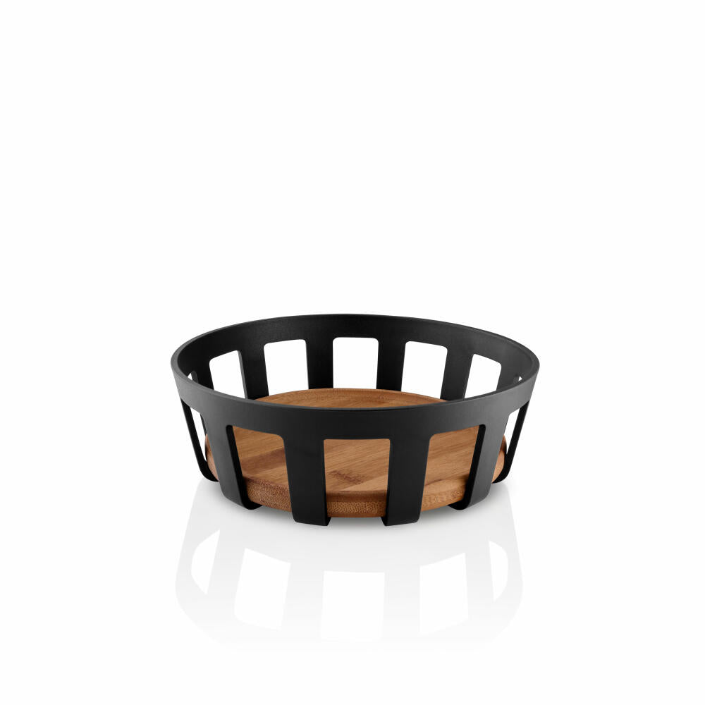 Eva Solo Bread Basket Nordic Kitchen, Bamboo, Plastic, Black, 21.5 cm, 520447