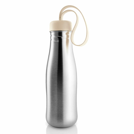 Eva Solo Active drinking bottle, stainless steel bottle, water bottle, bottle, stainless steel/silicone, birch, 700 ml, 505025