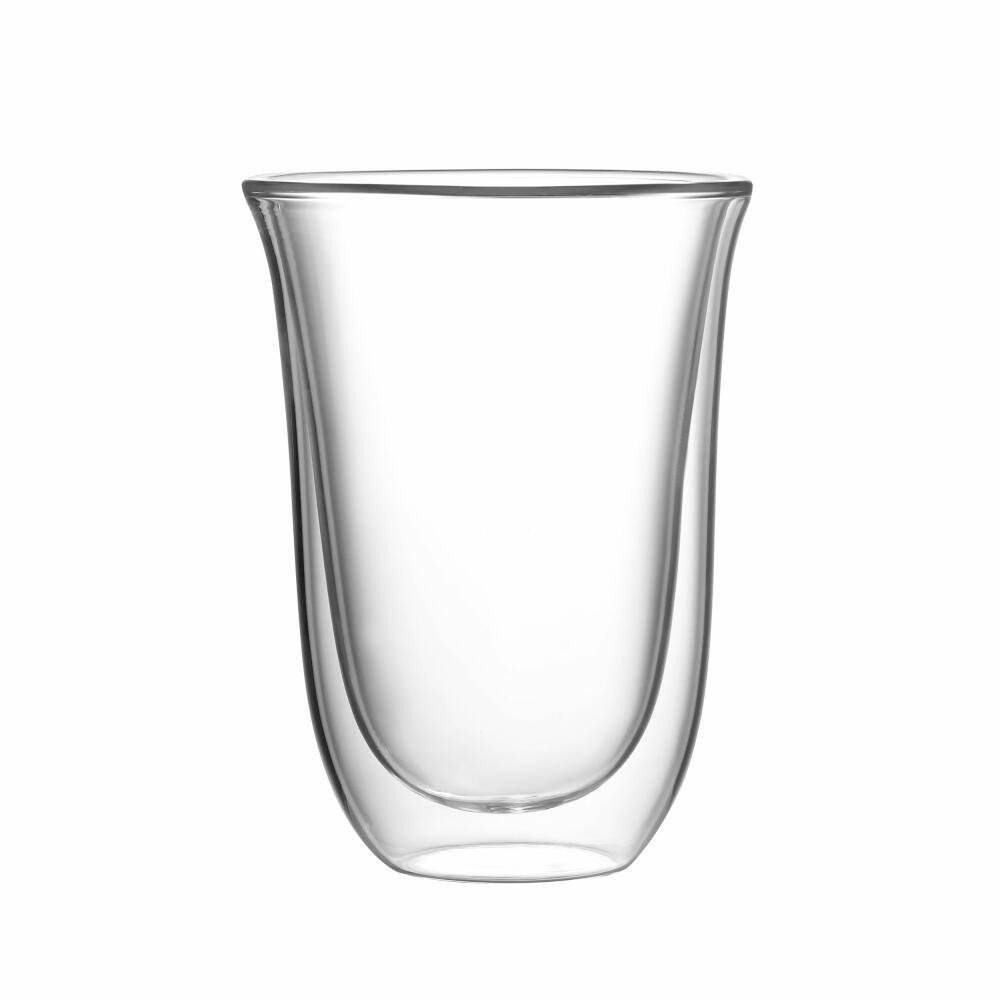 Bialetti Glasbecherset Firenze, 2er Set, Doppelwandig, Kaffeetasse, Becher, Tasse, 300 ml, DBW011