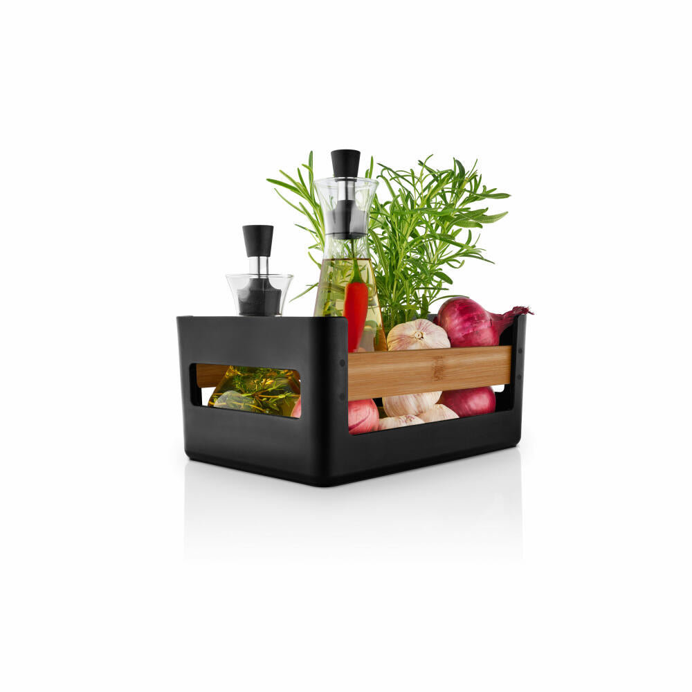 Eva Solo storage box Nordic Kitchen, bamboo, plastic, black, 26 x 18 cm, 520445