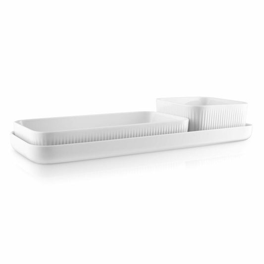 Eva Solo Legio Nova serving plate, serving plate, serving, table, kitchen, cooking, porcelain, white, 37 x 13 cm, 887294