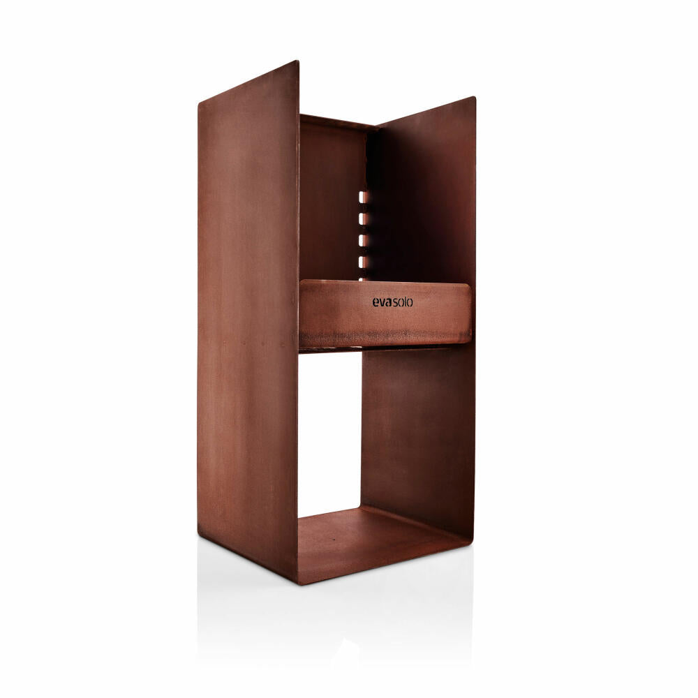 Eva Solo FireSpot Grill, fire bowl, charcoal grill, charcoal, garden grill, fireplace, Corten steel / stainless steel, 38 x 43 x 90 cm, 571145