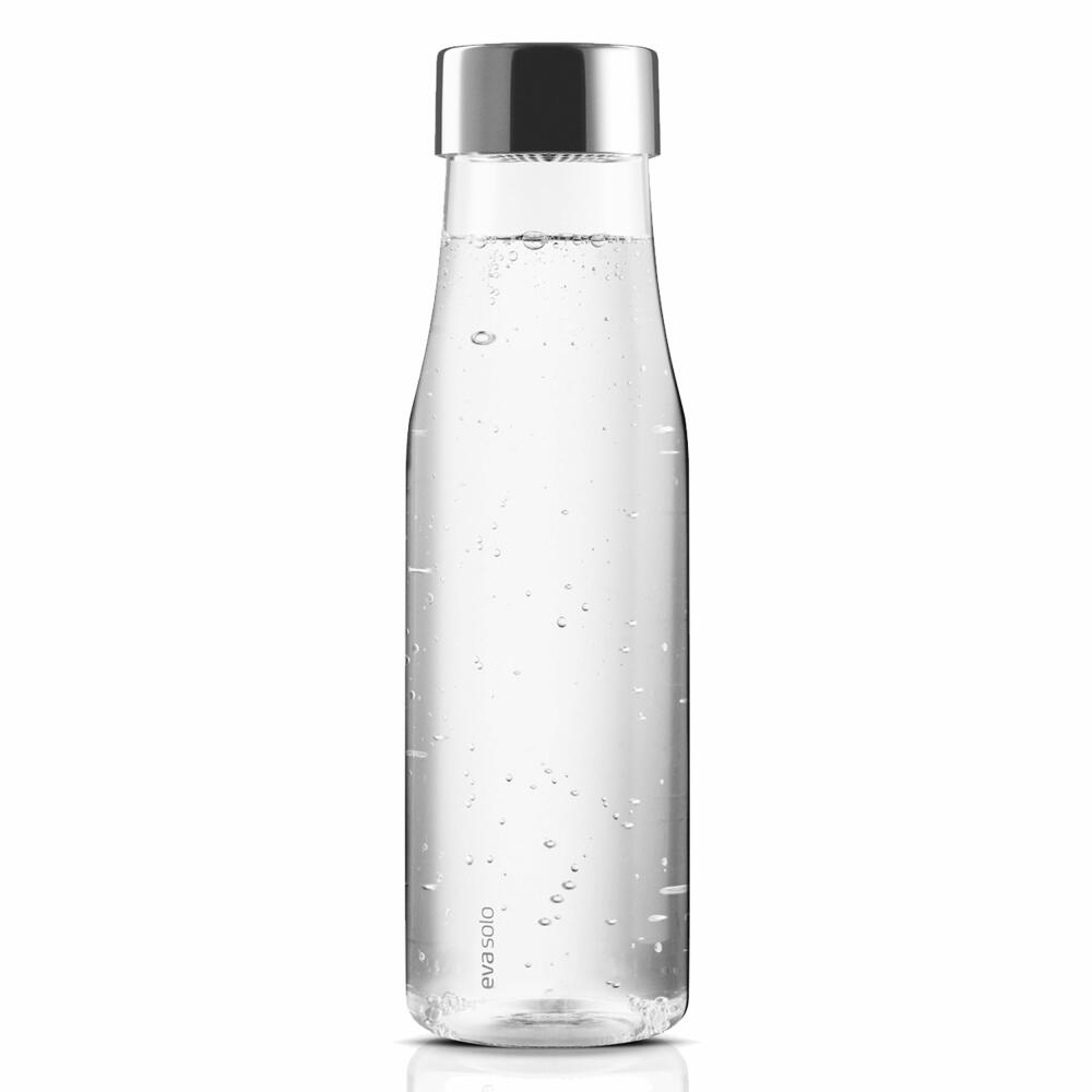 Eva Solo MyFlavour Karaffe, Wasserkaraffe, Glaskaraffe, Borrosilikat-Glas/Edelstahl/Silikon, Transparent, 1 L, 567483