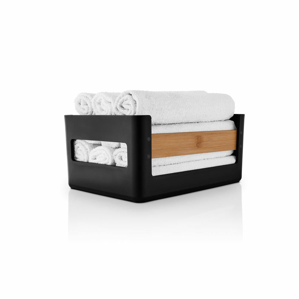Eva Solo storage box Nordic Kitchen, bamboo, plastic, black, 26 x 18 cm, 520445