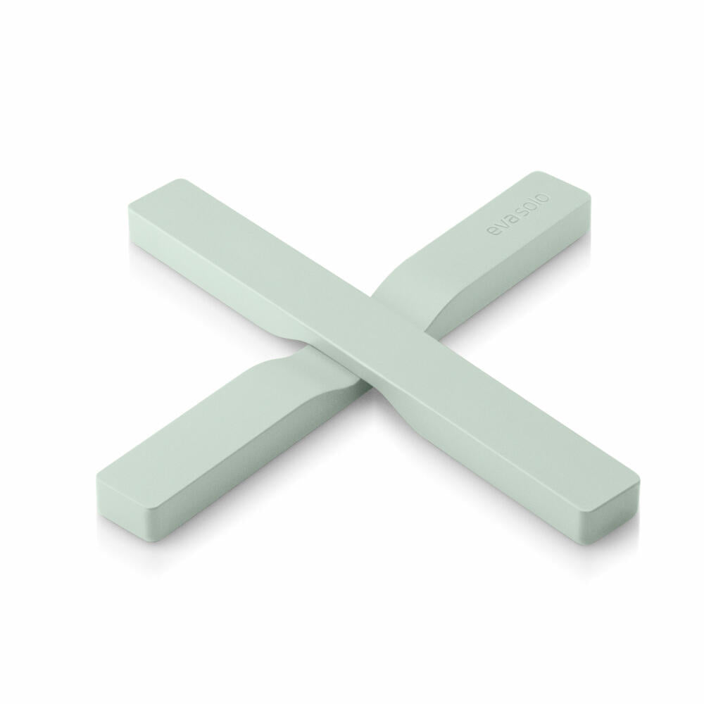 Eva Solo Magnetic Coaster 2-piece, Pot Holder, Nylon, Silicone, Sage, 530764