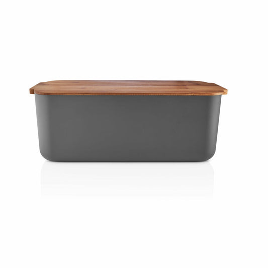 Eva Solo bread box, bread basket, bamboo, plastic, Elephant Grey, 42 x 19 x 15.5 cm, 520453