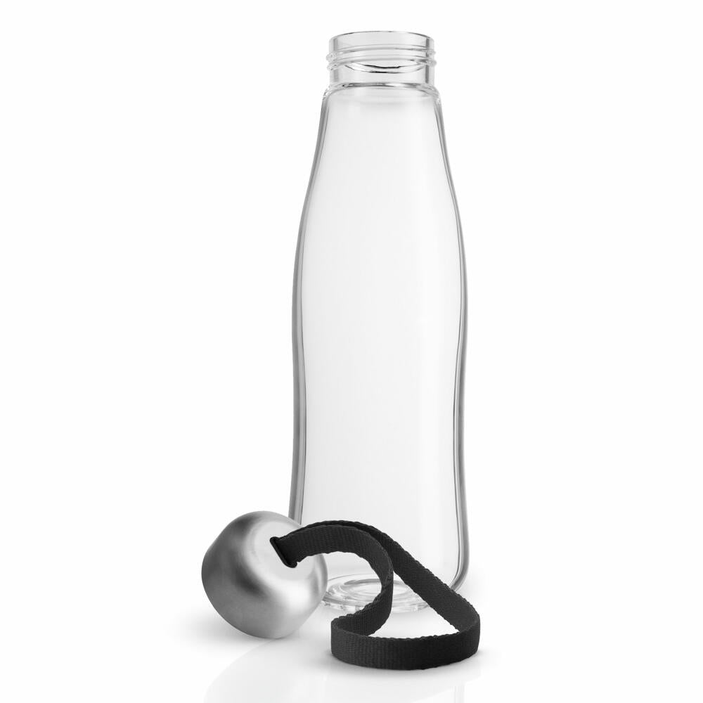 Eva Solo Glass Drinking Bottle Black, Bottle, Stainless Steel, Plastic, Nylon, Black, 500 ml, 575040