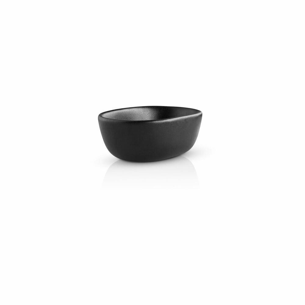 Eva Solo Nordic kitchen Sojaschüssel, Kleine Schüssel, Schale, Dipschale, Snackschale, Steinzeug, Black / Schwarz, 100 ml, 512703