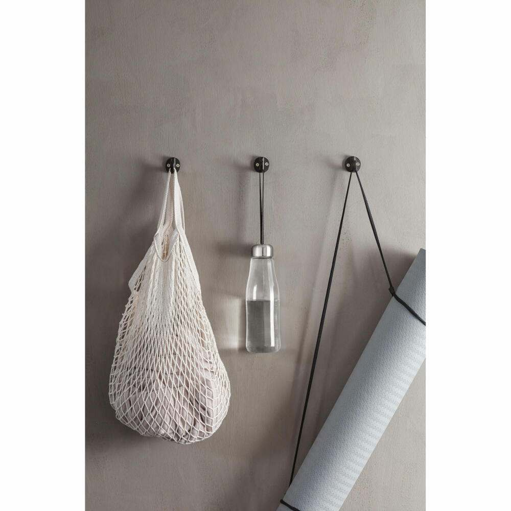 Eva Solo Glass Drinking Bottle Black, Bottle, Stainless Steel, Plastic, Nylon, Black, 500 ml, 575040