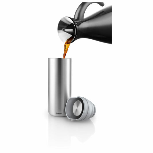 Eva Solo Urban To Go Cup Recycled, Isolierbecher, Edelstahl, Kunststoff, Marble Grey, 350 ml, 567101
